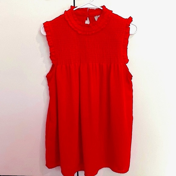 ASOS Tops - ASOS Red Ruffle Tank